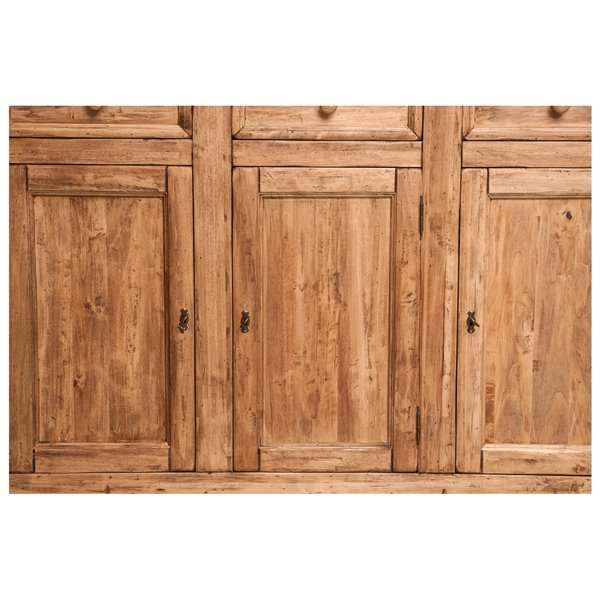 Bufet, L156*45*H103 cm, 3 usi 3 sertare, lemn masiv [5]