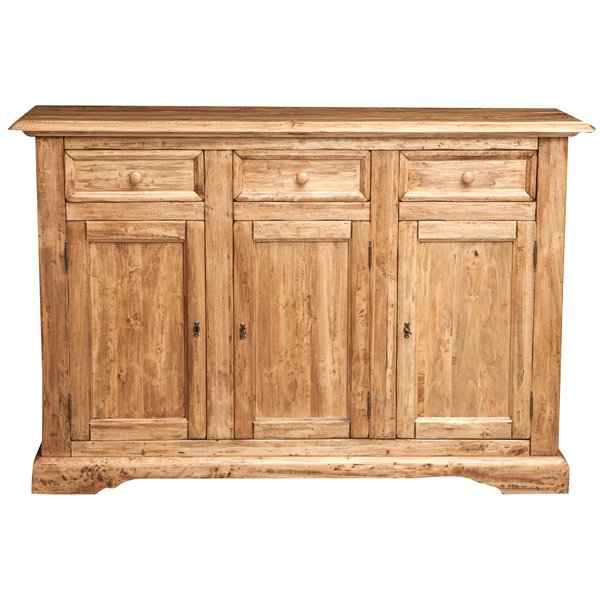 Bufet, L156*45*H103 cm, 3 usi 3 sertare, lemn masiv [1]