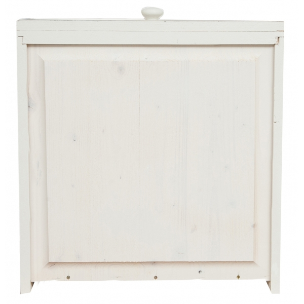 Bufet, L202*45*H103 cm,  4 usi 4 sertare, alb/natur antic [7]