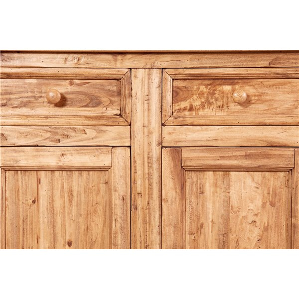 Bufet, L202*45*H103 cm,  4 usi 4 sertare, lemn masiv [5]