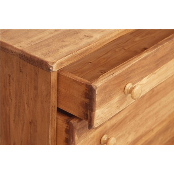 Comoda, L114*48*H99 cm, natur antichizat, lemn masiv [8]