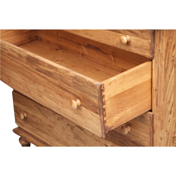 Comoda, L114*48*H99 cm, natur antichizat, lemn masiv [2]