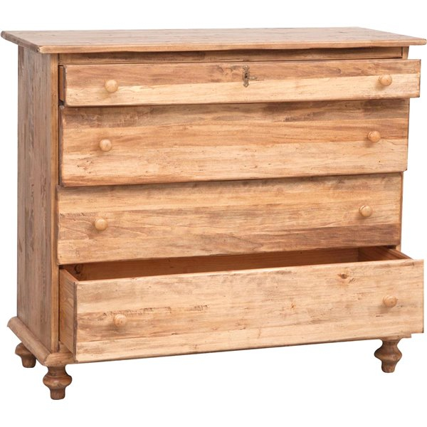 Comoda, L114*48*H99 cm, natur antichizat, lemn masiv [6]