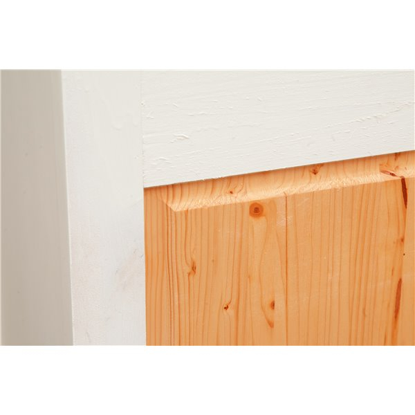 Comoda, L107*47*H80 cm, alb antic/natur antic,  lemn masiv [4]