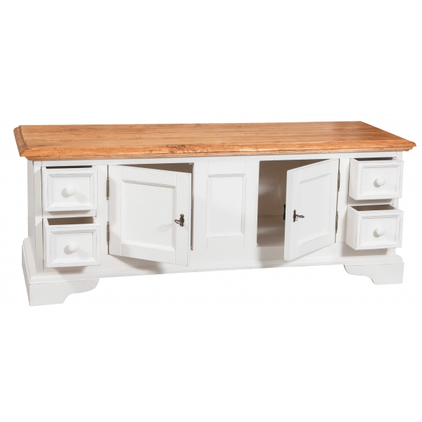 Comoda TV, L150*51*H56 cm,  2 usi 4 sertare, [3]