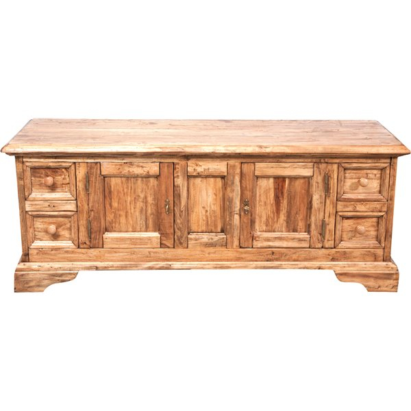 Comoda TV, L150*51*H56 cm, lemn masiv,  2 usi 4 sertare [2]