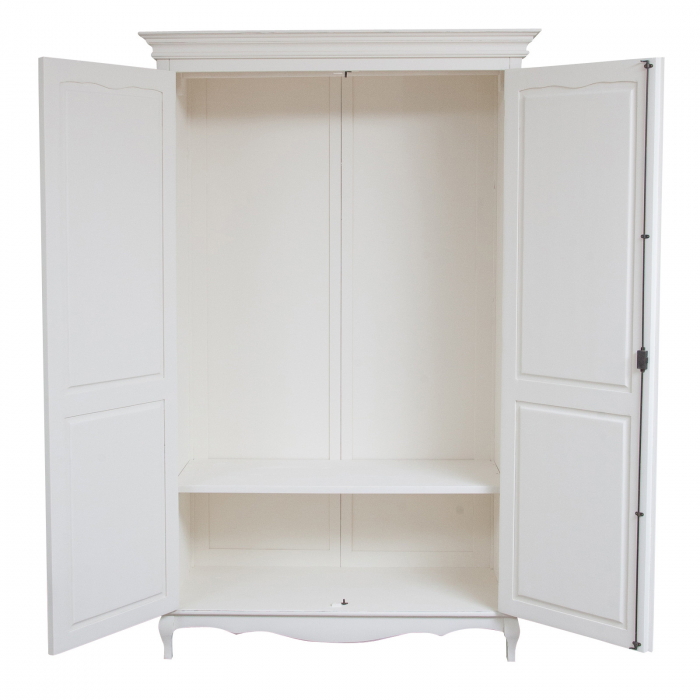 Dulap,  L130*57*H210 cm,  alb antic, lemn [4]
