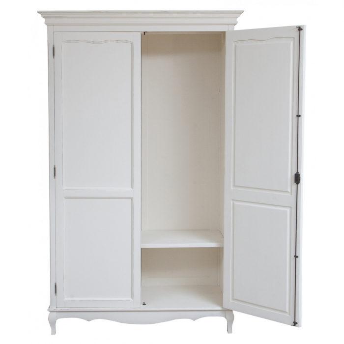 Dulap,  L130*57*H210 cm,  alb antic, lemn [5]