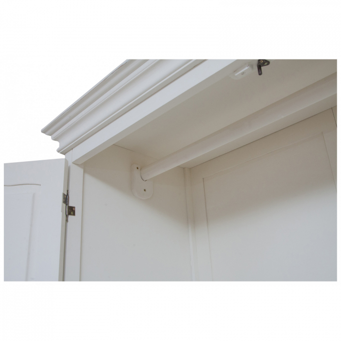 Dulap,  L130*57*H210 cm,  alb antic, lemn [6]