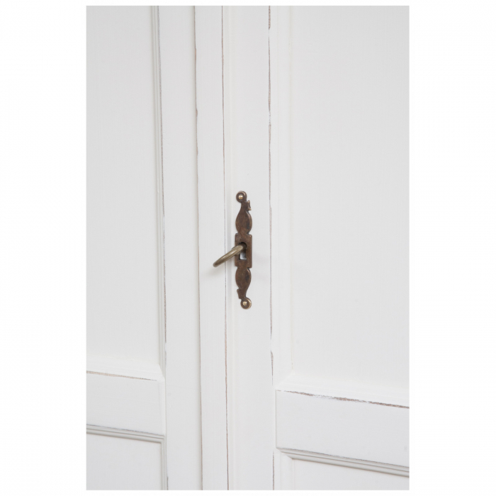 Dulap,  L130*57*H210 cm,  alb antic, lemn [8]