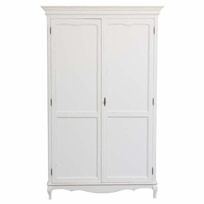 Dulap,  L130*57*H210 cm,  alb antic, lemn [2]