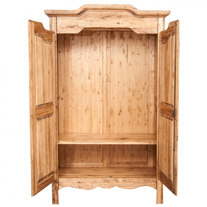 Dulap, L127*59*H204 cm,  natur antic, lemn masiv [3]