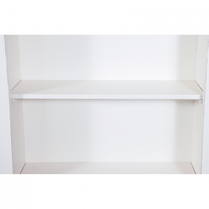 Bibliotecă mică,  L68*25*H130 cm,  alb antic,  lemn masiv [3]