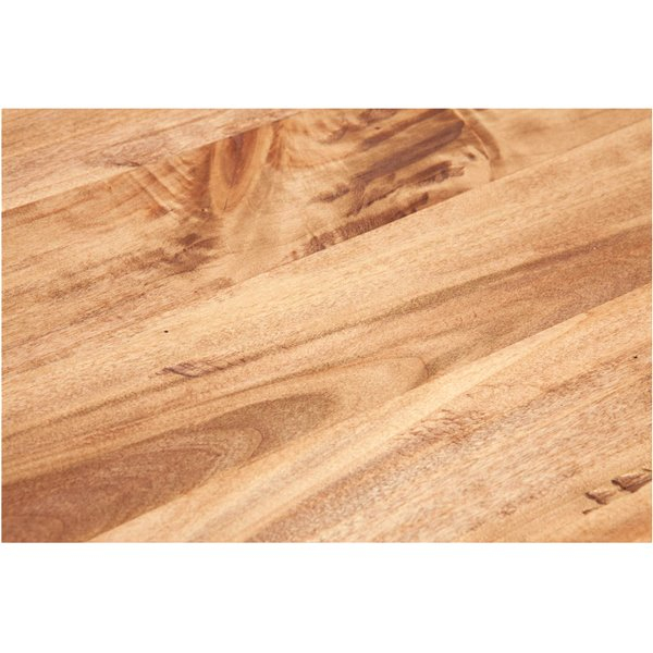 Masa consola, L73*36*H75 cm, alb/natur antichizat, lemn masiv [6]