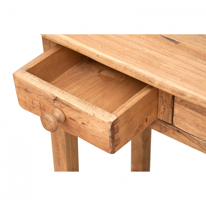 Masa consola, L73*36*H75 cm, natur antichizat, lemn masiv [5]