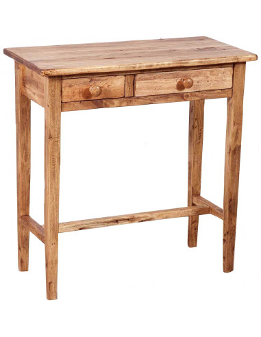 Masa consola, L73*36*H75 cm, natur antichizat, lemn masiv [1]