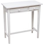 Masa consola, L73*36*H75 cm, alb antichizat, lemn masiv [2]
