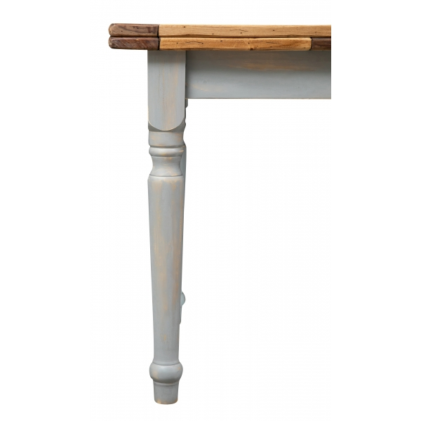 Masa extensibila, L140(240)*80*H80 cm,  natur antic/gri, lemn masiv [10]