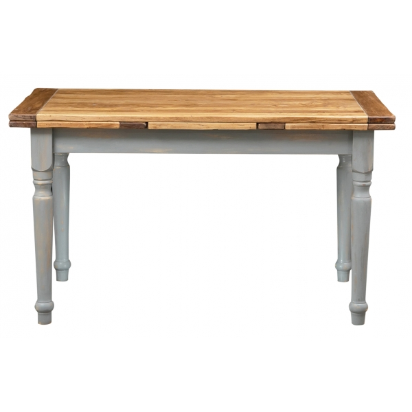 Masa extensibila, L140(240)*80*H80 cm,  natur antic/gri, lemn masiv [2]