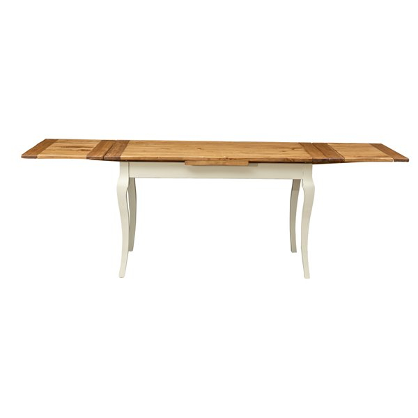 Masa extensibila, L140(240)*80*H80 cm, alb antic /natur [3]