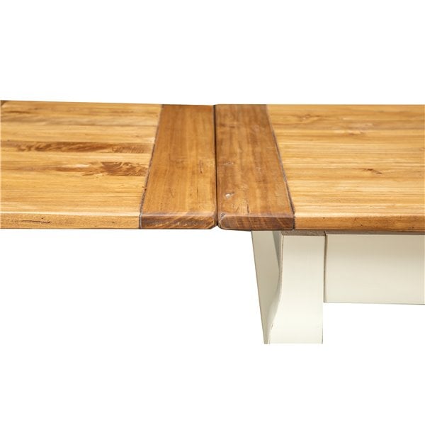 Masa extensibila, L140(240)*80*H80 cm, alb antic /natur [4]