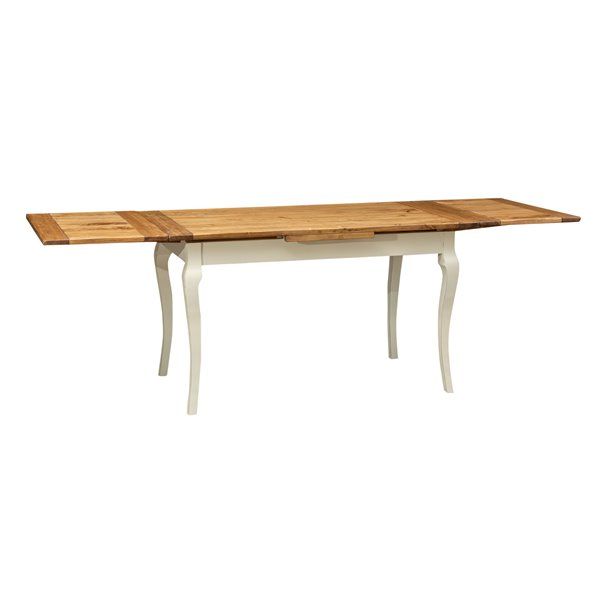 Masa extensibila, L140(240)*80*H80 cm, alb antic /natur [2]
