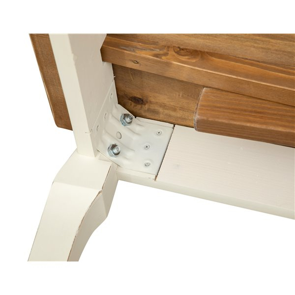Masa extensibila, L140(240)*80*H80 cm, alb antic /natur [8]