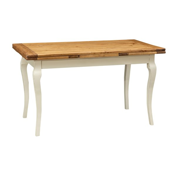 Masa extensibila, L140(240)*80*H80 cm, alb antic /natur [1]