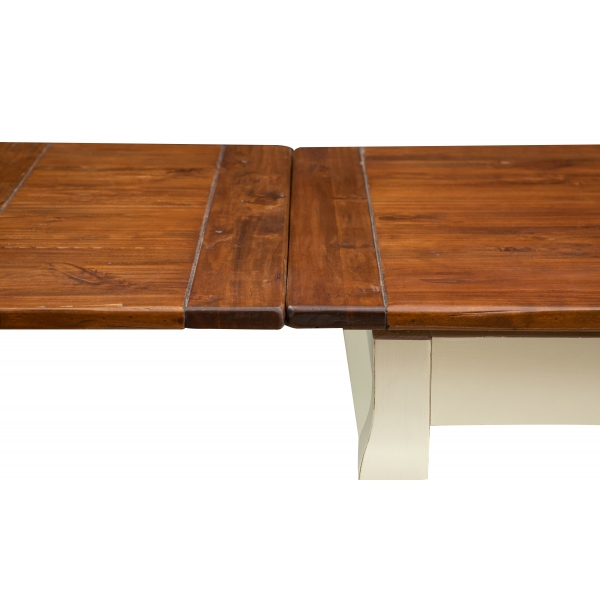Masa extensibila, 140(240)*80*H80 cm, alb antic/nuc, lemn masiv [6]