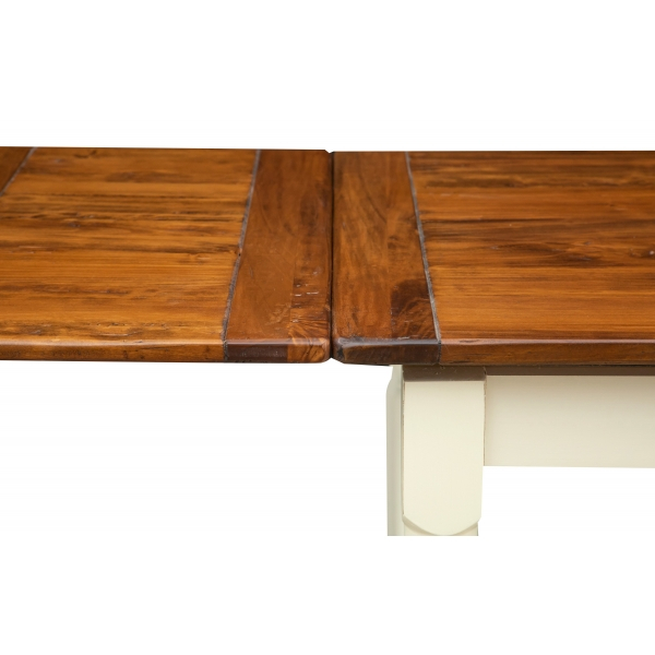 Masa extensibila,  L140(240)*80*H80 cm, alb antic/nuc, lemn masiv [5]
