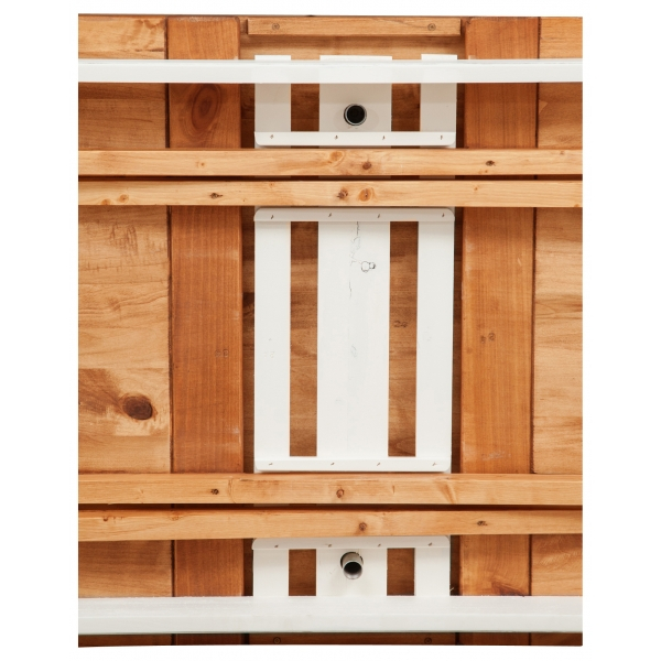 Masa extensibila, L160(290)*90*H80 cm, alb antic/nuc antichizat, lemn masiv [8]