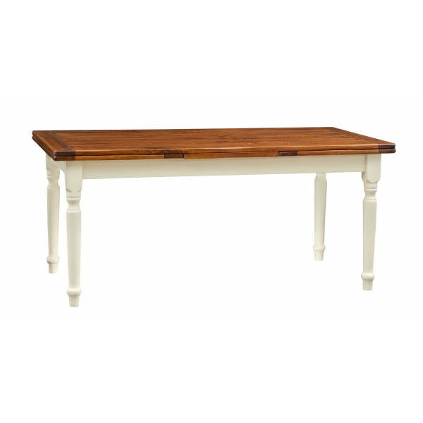 Masa extensibila,  L180(310)*90*H80cm, alb antic/nuc, lemn masiv [1]
