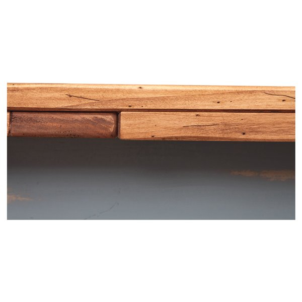 Masa extensibila, L120(210)*80*H80 cm, natur/gri antichizat, lemn masiv [11]
