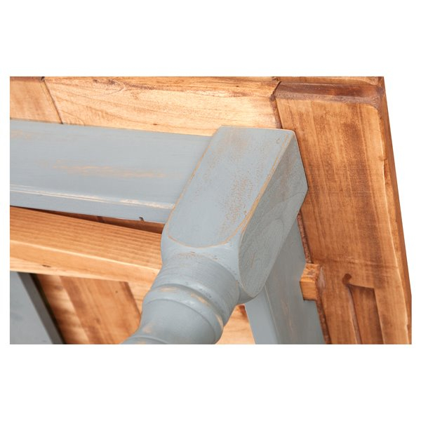 Masa extensibila, L120(210)*80*H80 cm, natur/gri antichizat, lemn masiv [10]