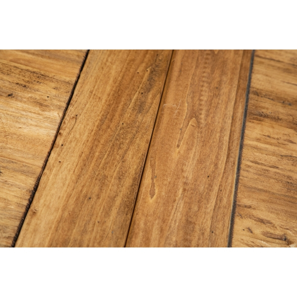 Masa extensibila, L160(290)*90*H80 cm,  natur/gri antic, lemn masiv [6]