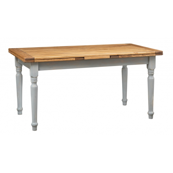 Masa extensibila, L160(290)*90*H80 cm,  natur/gri antic, lemn masiv [1]