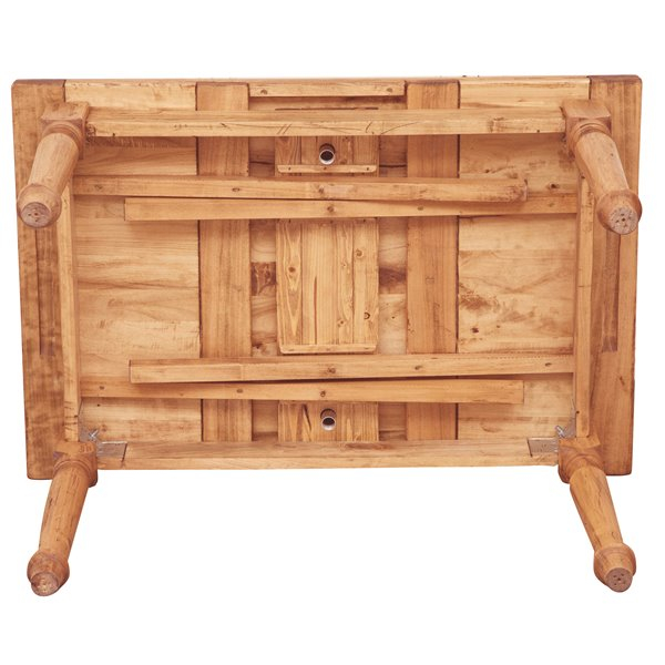 Masa extensibila, L120(210)*80*H80 cm,  natur antichizat, lemn masiv [6]