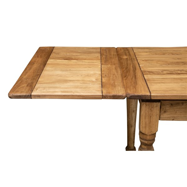 Masa extensibila, L140(240)*80*H80 cm,  natur antichizat,  lemn masiv [5]