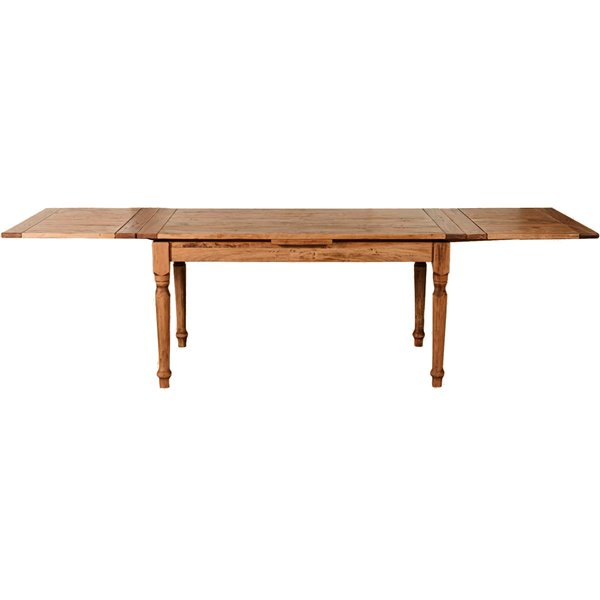 Masa extensibila, L160(290)*90*H80 cm,  natur antichizat, lemn masiv [2]