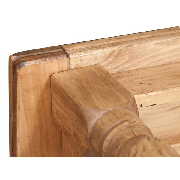 Masa extensibila, L250(380)*100*H80 cm, culoare natur antic, lemn masiv [7]