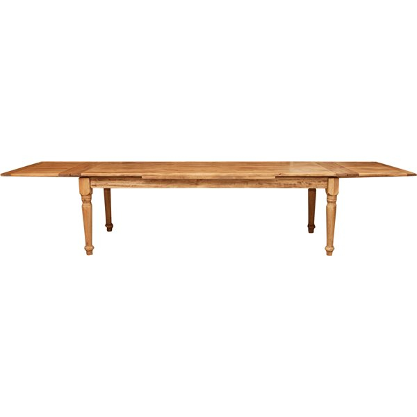 Masa extensibila, L250(380)*100*H80 cm, culoare natur antic, lemn masiv [3]