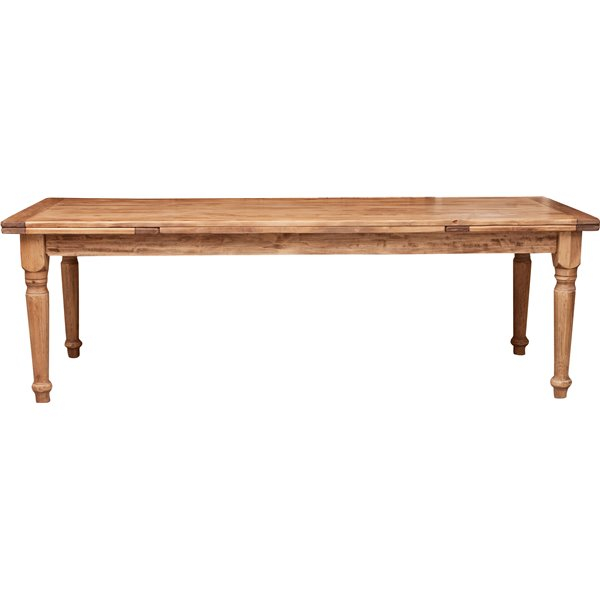 Masa extensibila, L250(380)*100*H80 cm, culoare natur antic, lemn masiv [2]
