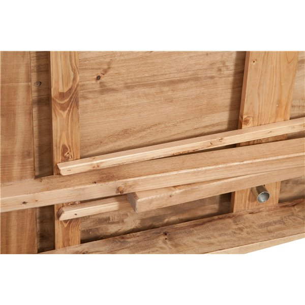 Masa extensibila, L250(380)*100*H80 cm, culoare natur antic, lemn masiv [5]