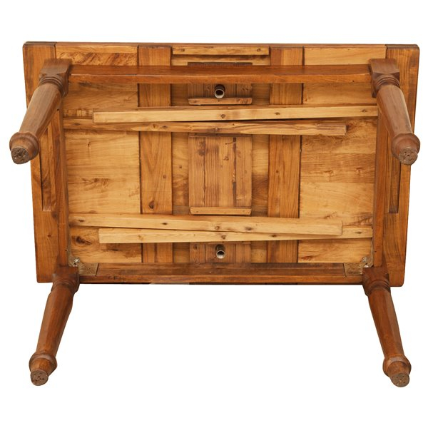 Masa extensibila, L120(210)*80*H80 cm, nuc antichizat, lemn masiv [9]