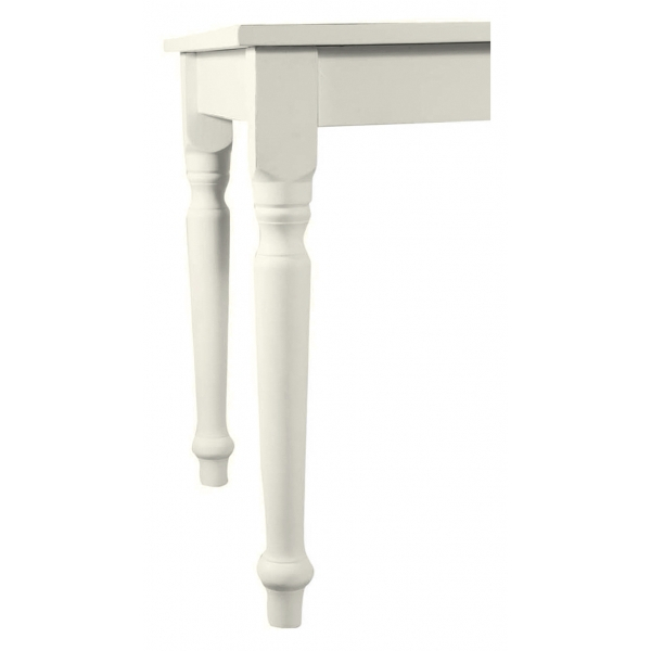 Masa fixa,  L80*80*H78 cm, culoare alb antic, Lemn Masiv [3]