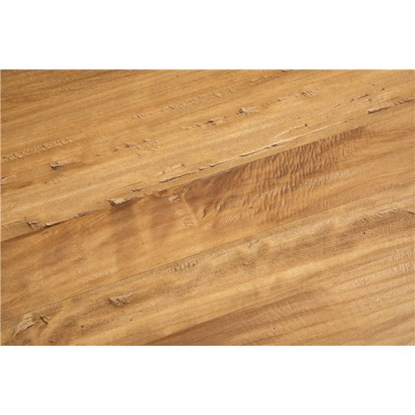 Masa fixa, L 70*70*H78 cm, culoare natur/alb antic, Lemn Masiv [4]