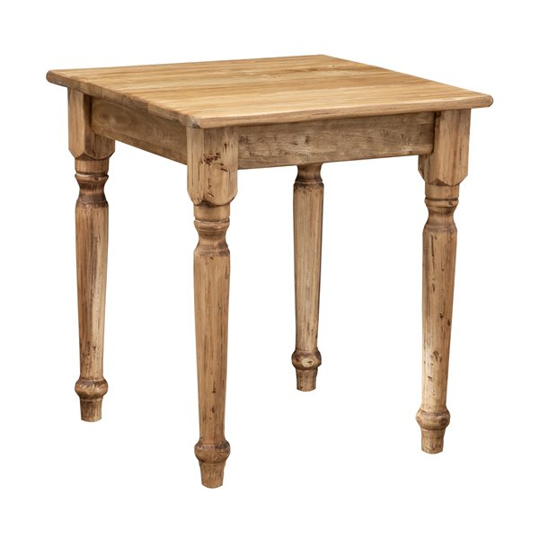 Masa fixa, L 70*70*H78 cm, culoare natur, Lemn Masiv [2]