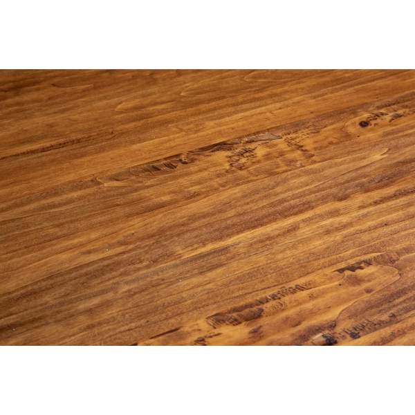 Masa fixa, L 70*70*H78 cm,  culoare nuc/alb antic, Lemn Masiv [3]
