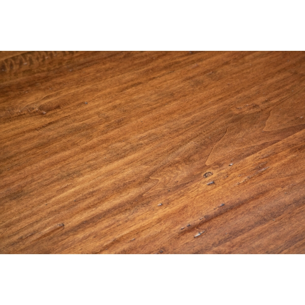 Masa fixa,  L80*80*H78 cm, culoare nuc/alb antic, Lemn Masiv [5]