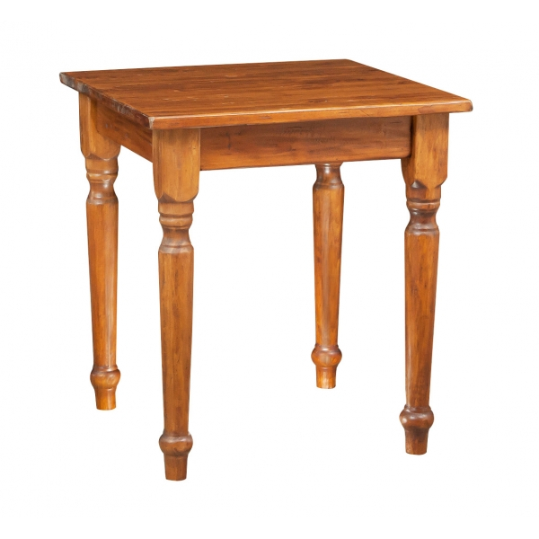Masa fixa, L 70*70*H78 cm, culoare nuc, Lemn Masiv [1]